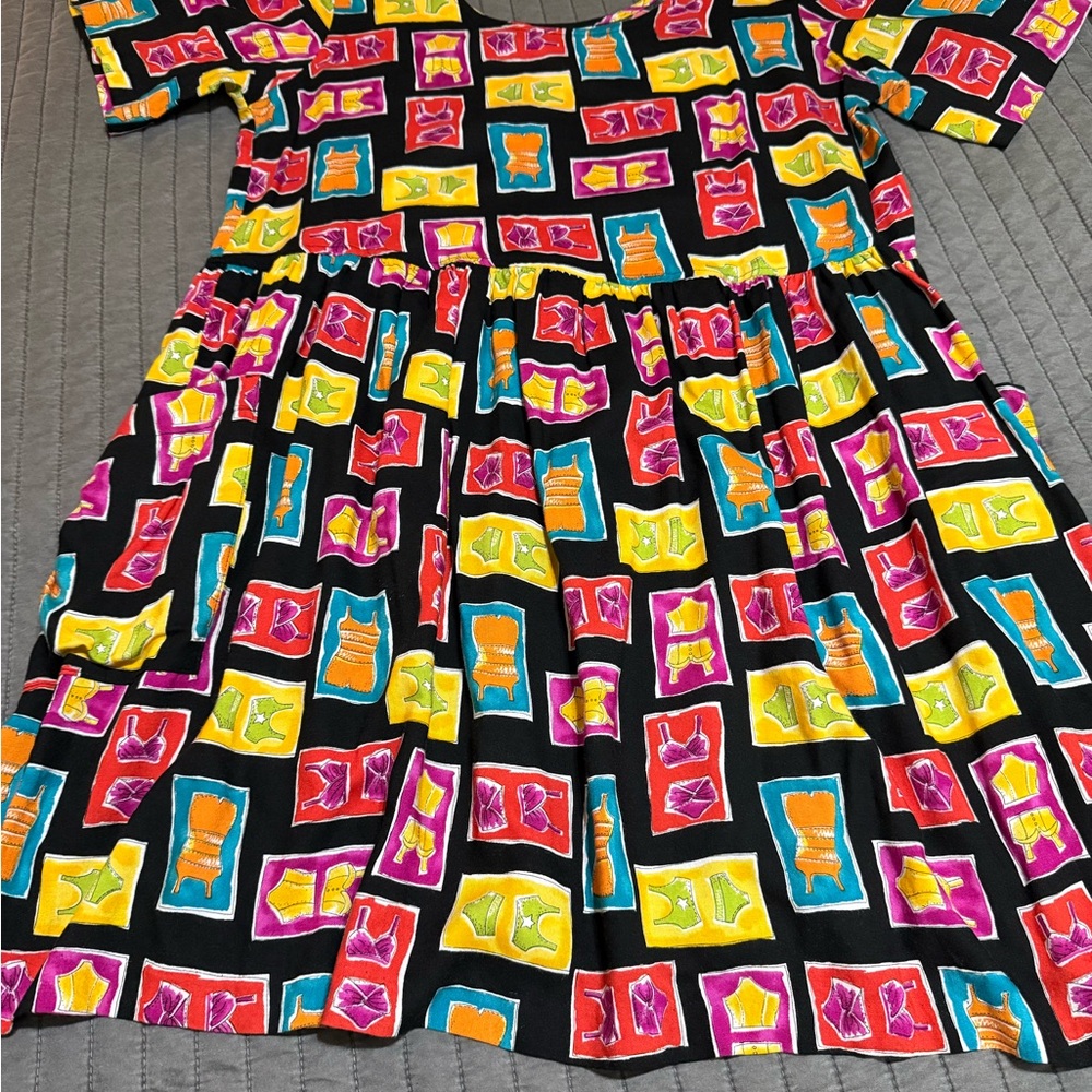 Vintage Colorful Babydoll Dress